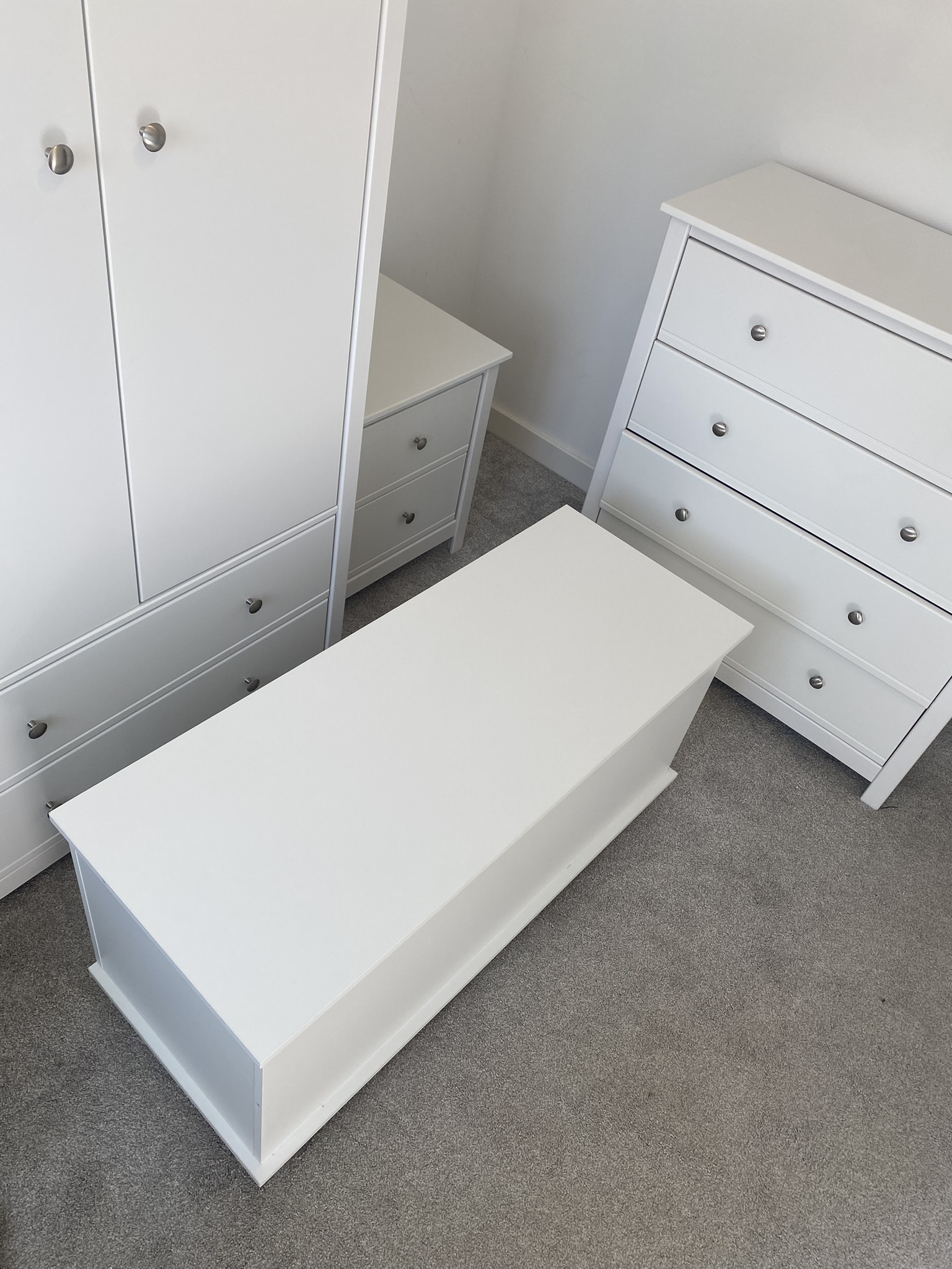 White Furniture Set Toy Storage Closed